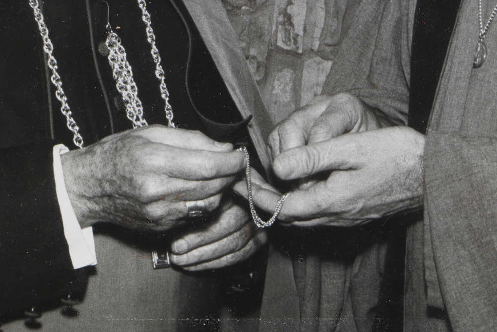 Silver Gelatin Print of Dr. Robert Schuller and Archbishop