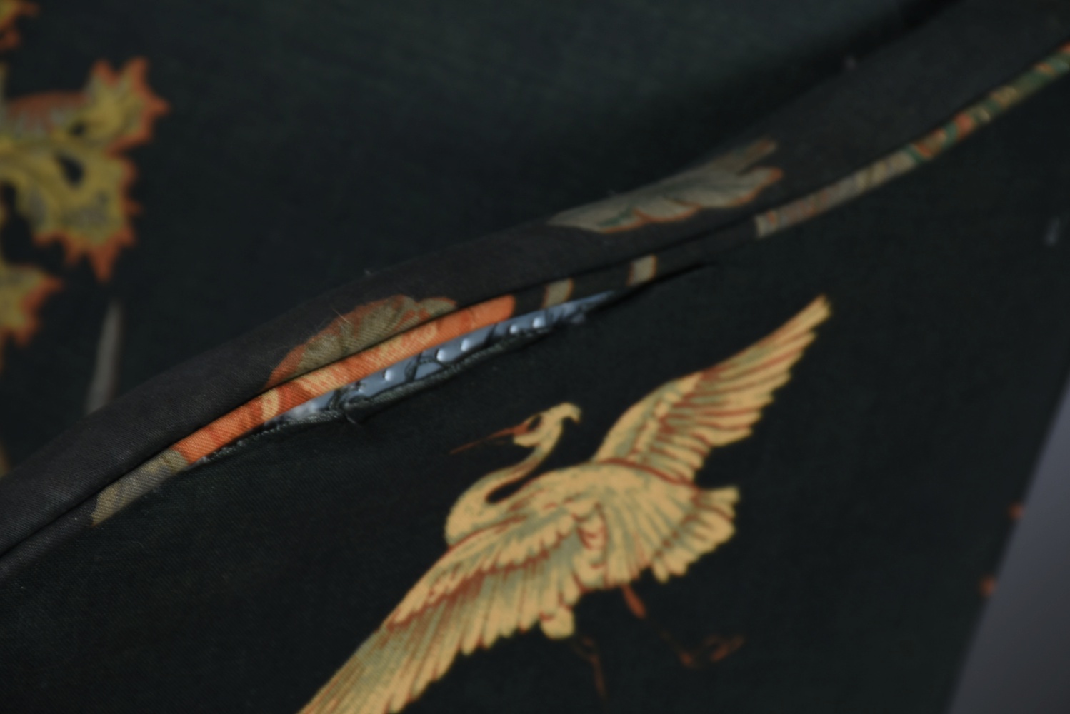 Vintage Queen Anne Style Floral-Upholstered Wing Chairs