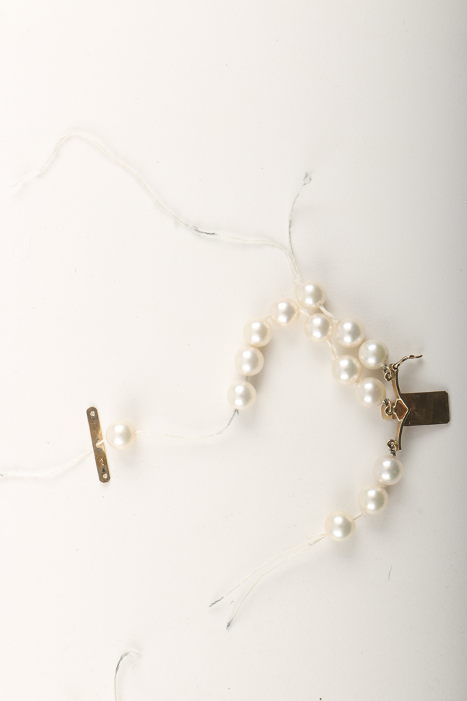 Cultured Pearl Bracelet and Necklace, Both Needing Repair