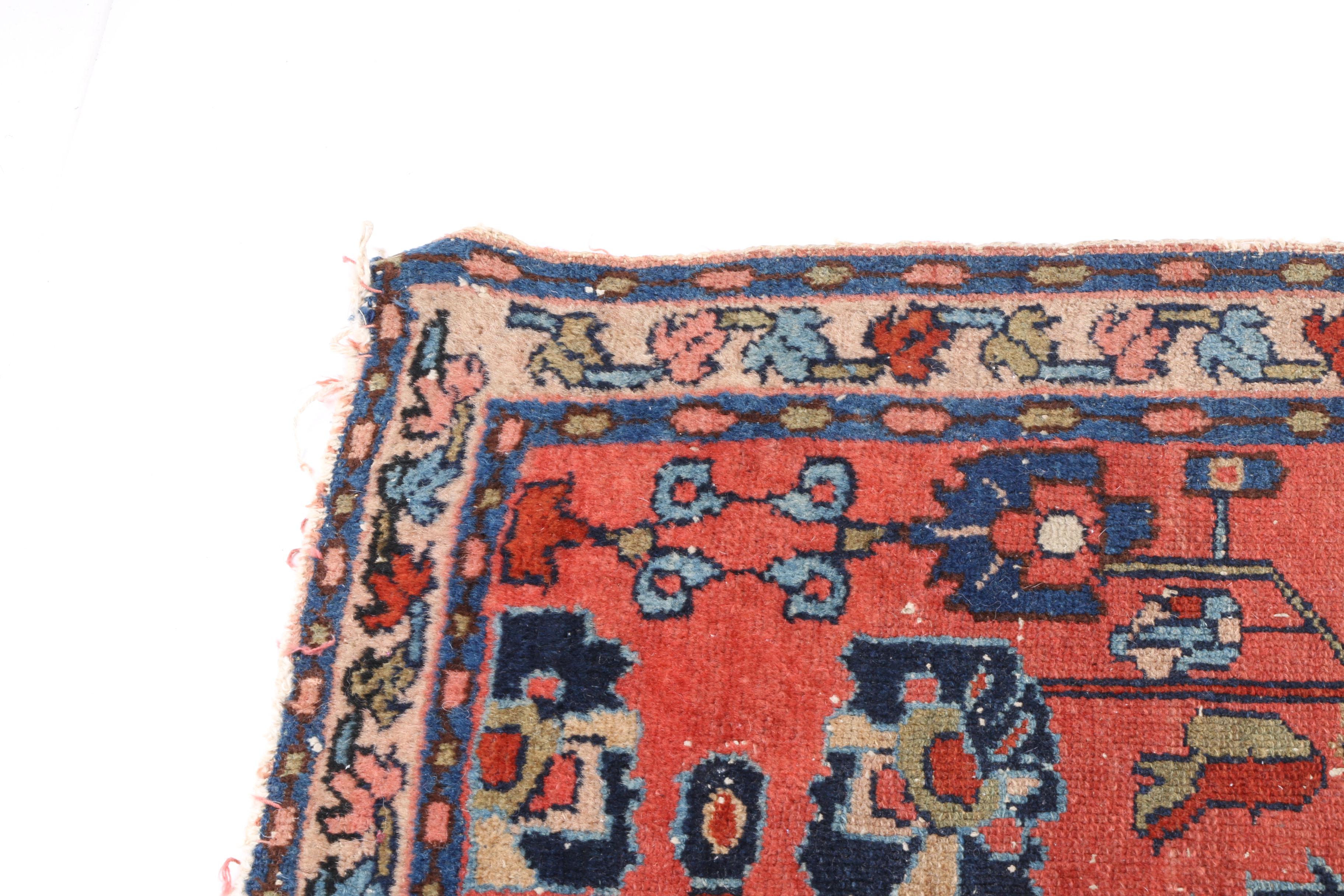Small Semi-Antique Persian Hand Woven Rug