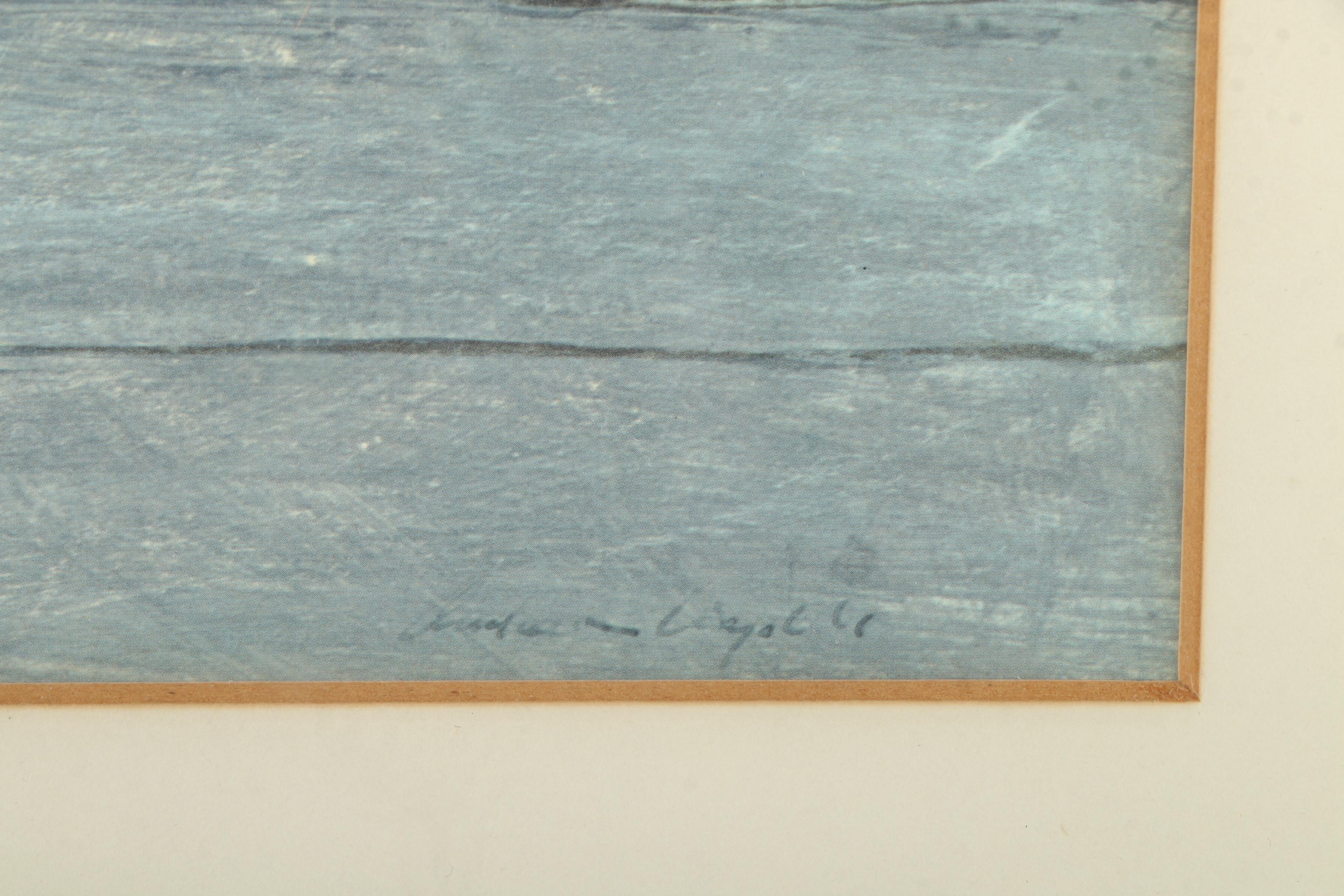 Offset Lithograph After Andrew Wyeth's "Geraniums"