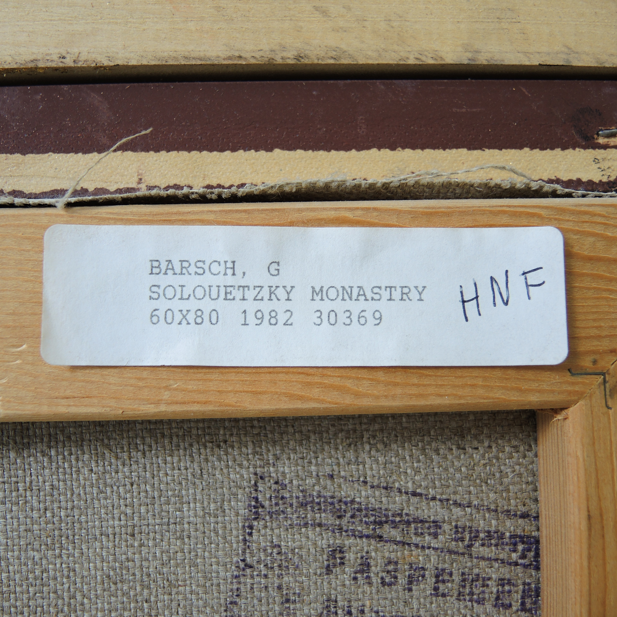 Original Painting of Solovetsky Monastery by G. Barsch