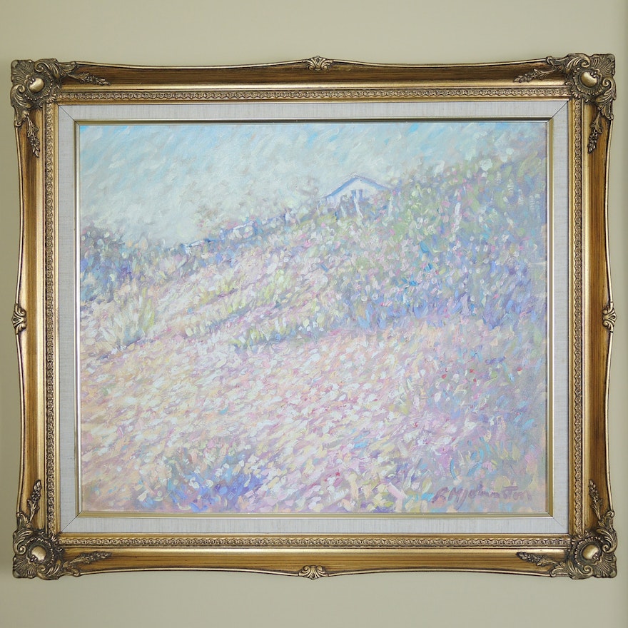 Brian Johnston "Wildflowers" Original Oil on Canvas