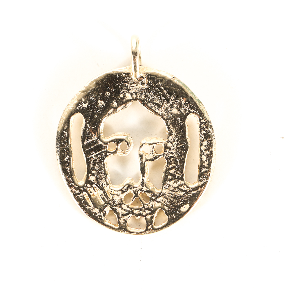 Evel Knievel Gifted 14K Yellow Gold Pendant of Jesus A