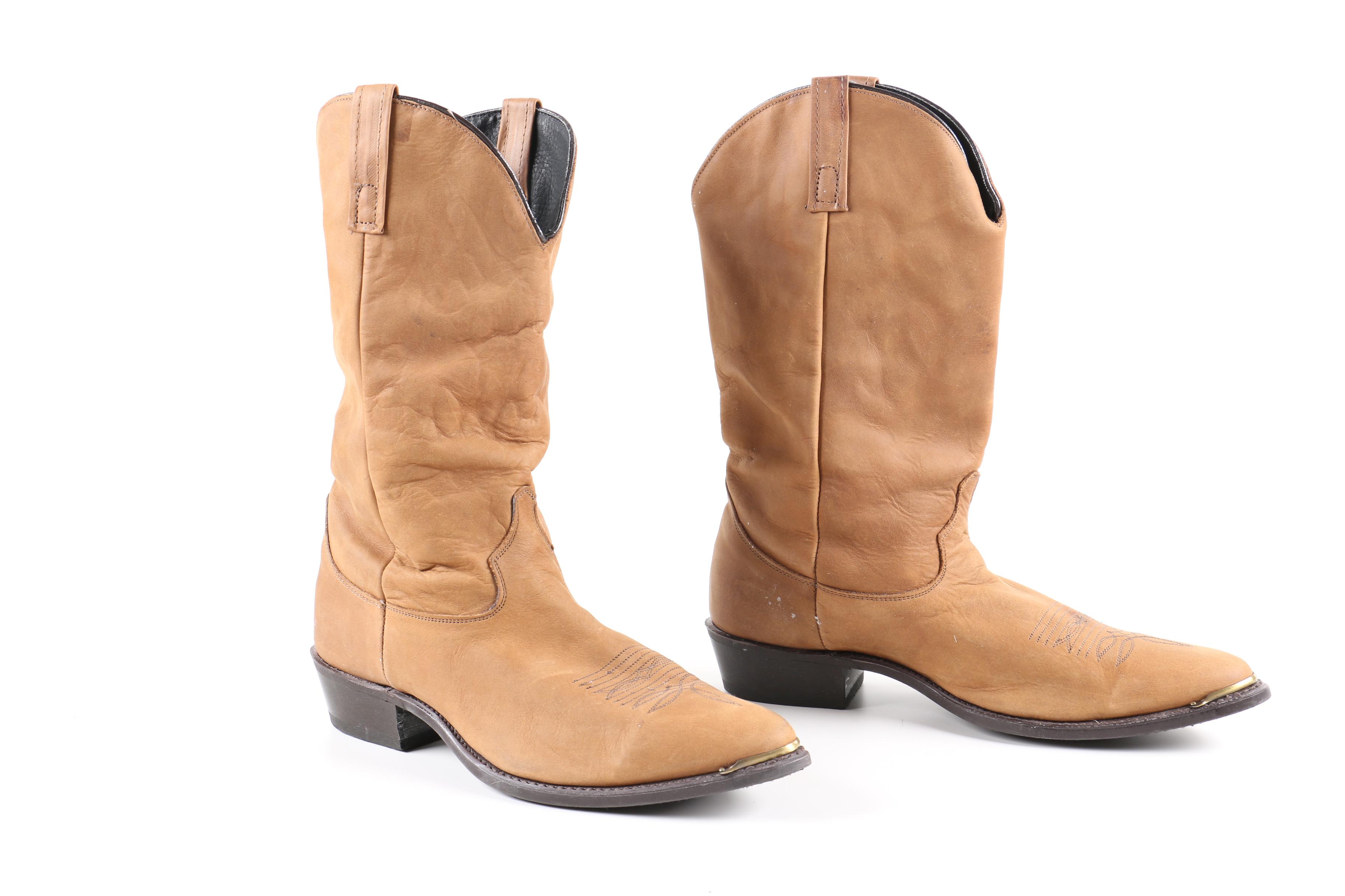 Men's Dingo Slouch and Acme Tan Boots