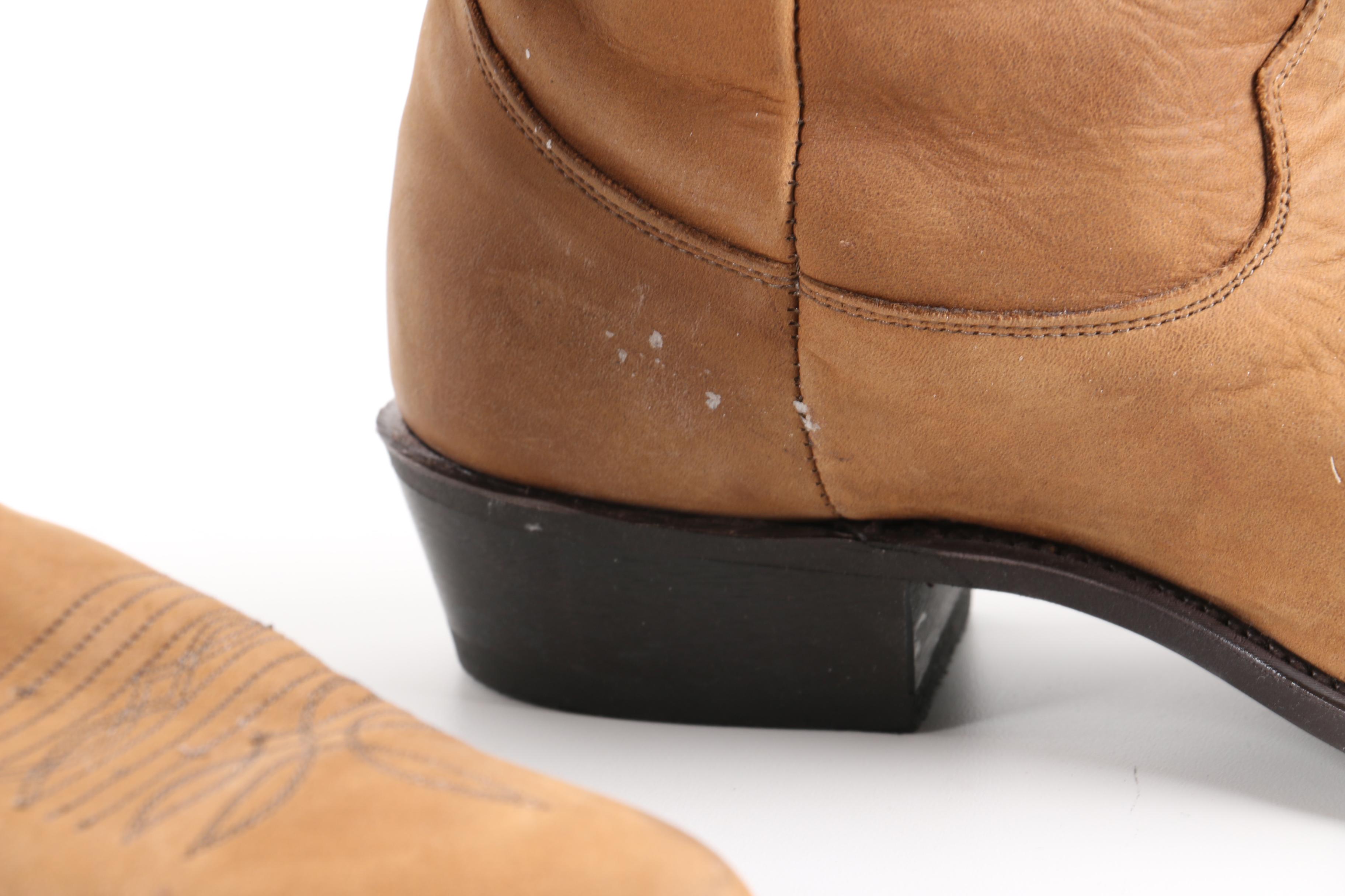 Men's Dingo Slouch and Acme Tan Boots