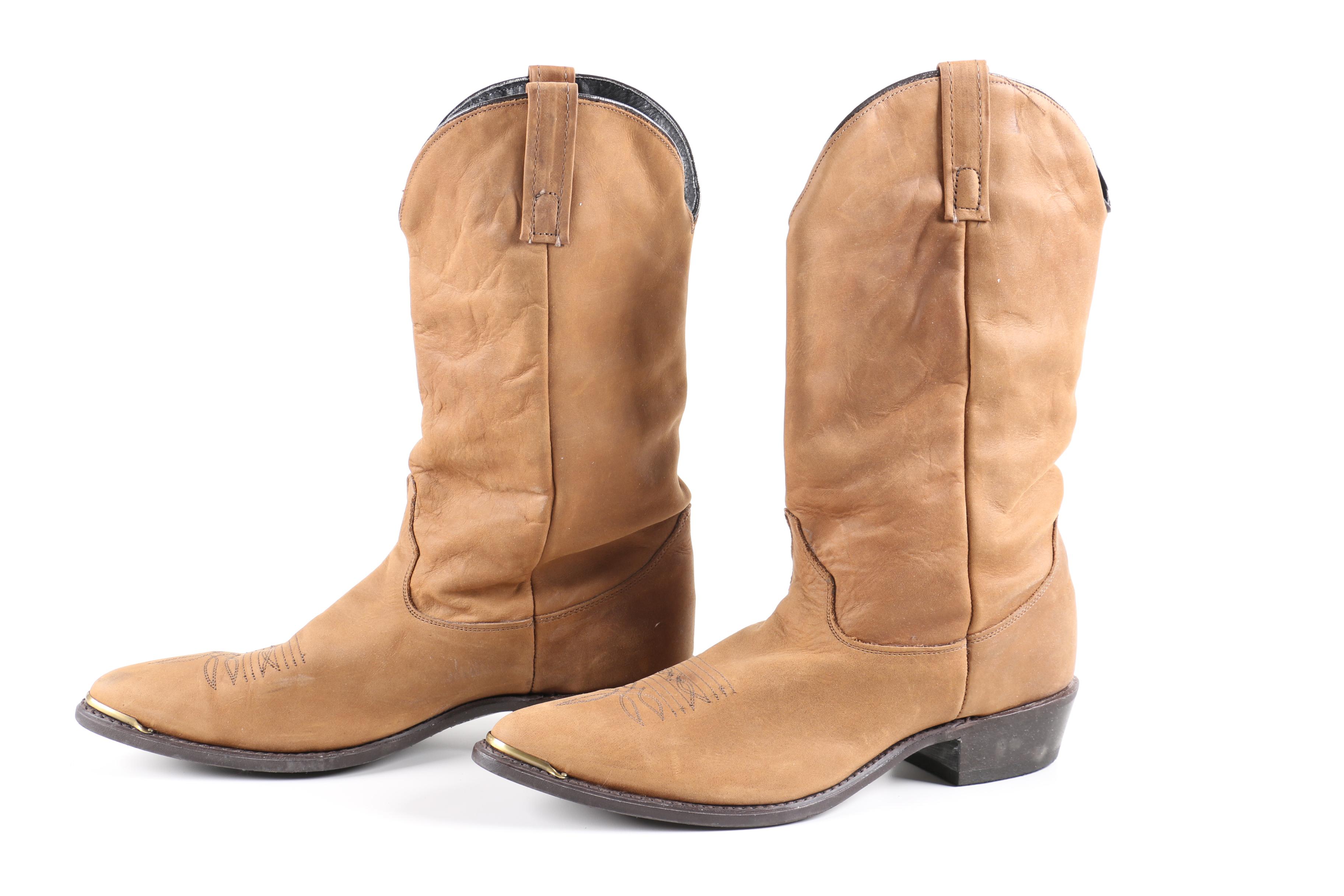 Men's Dingo Slouch and Acme Tan Boots