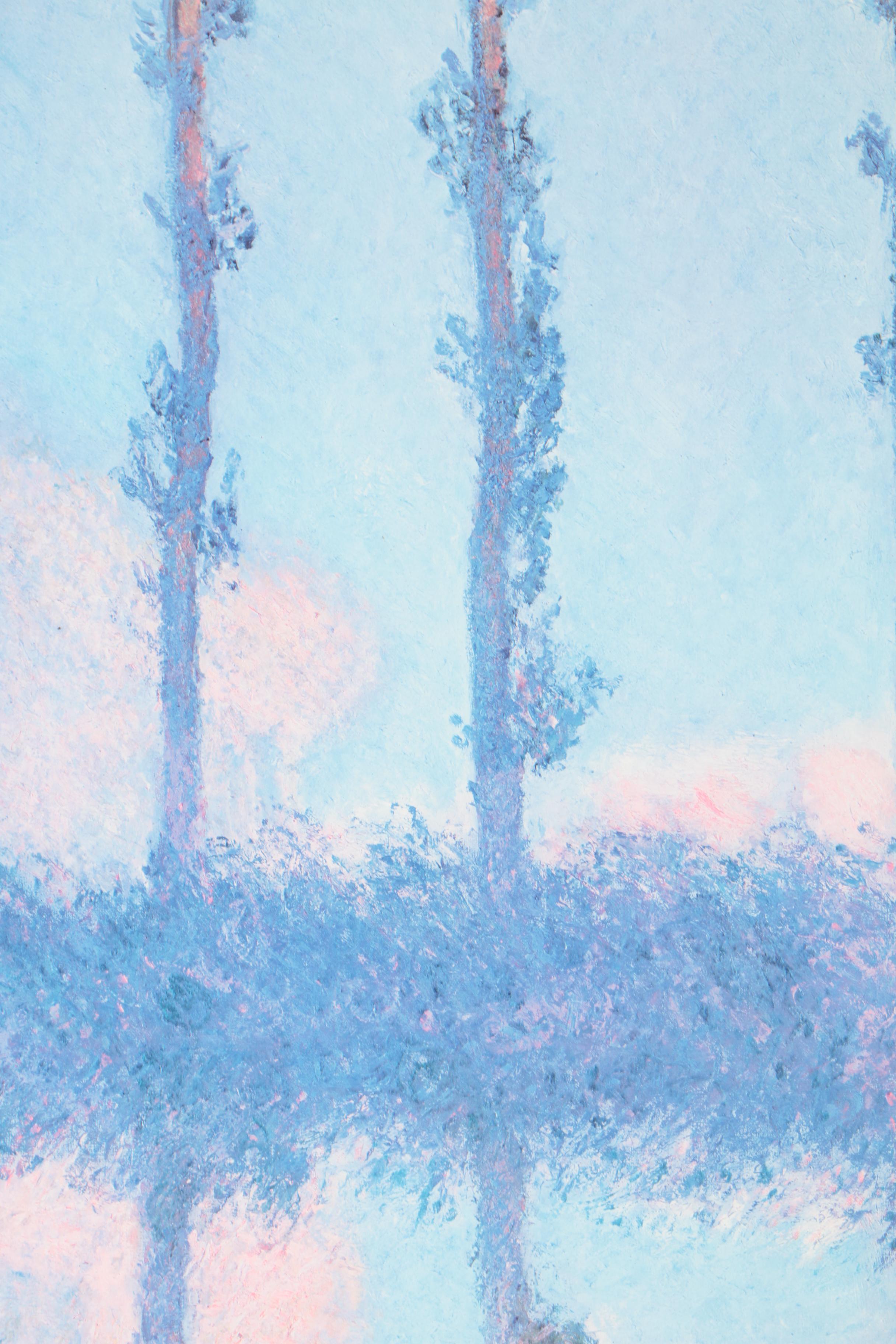 1978 Offset Lithograph Exhibition Poster After Claude Monet's "The Four Trees"