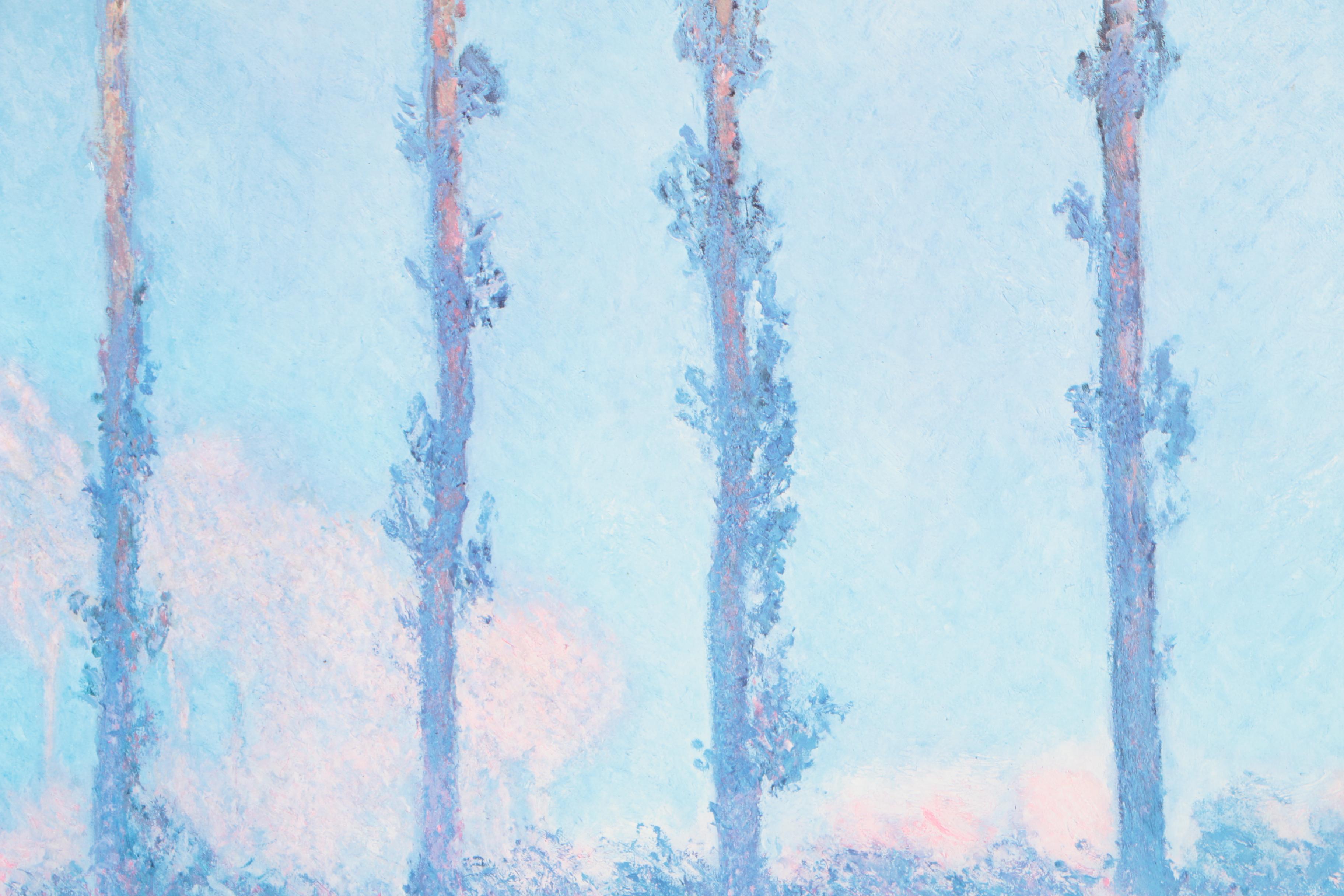 1978 Offset Lithograph Exhibition Poster After Claude Monet's "The Four Trees"