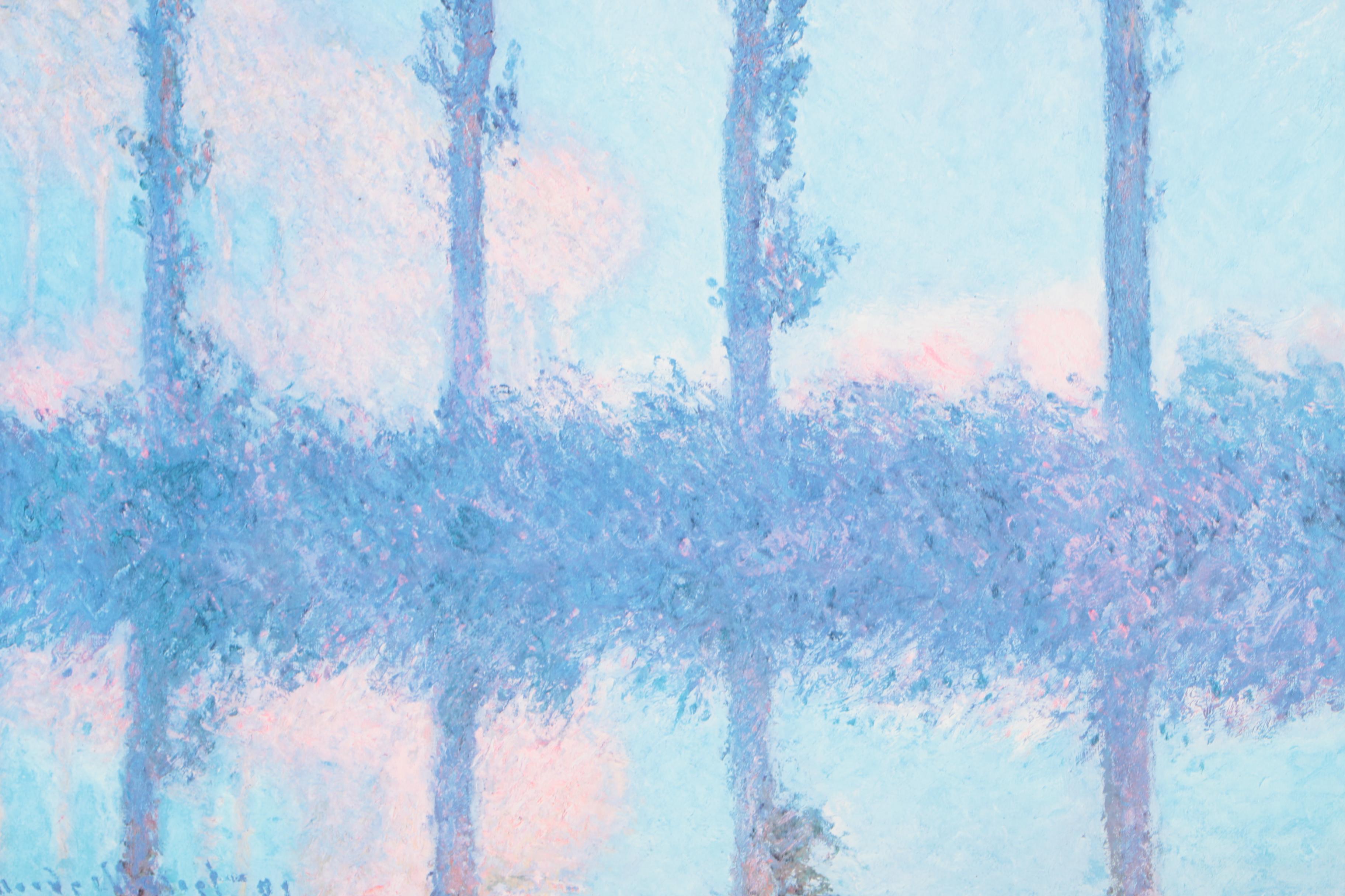 1978 Offset Lithograph Exhibition Poster After Claude Monet's "The Four Trees"