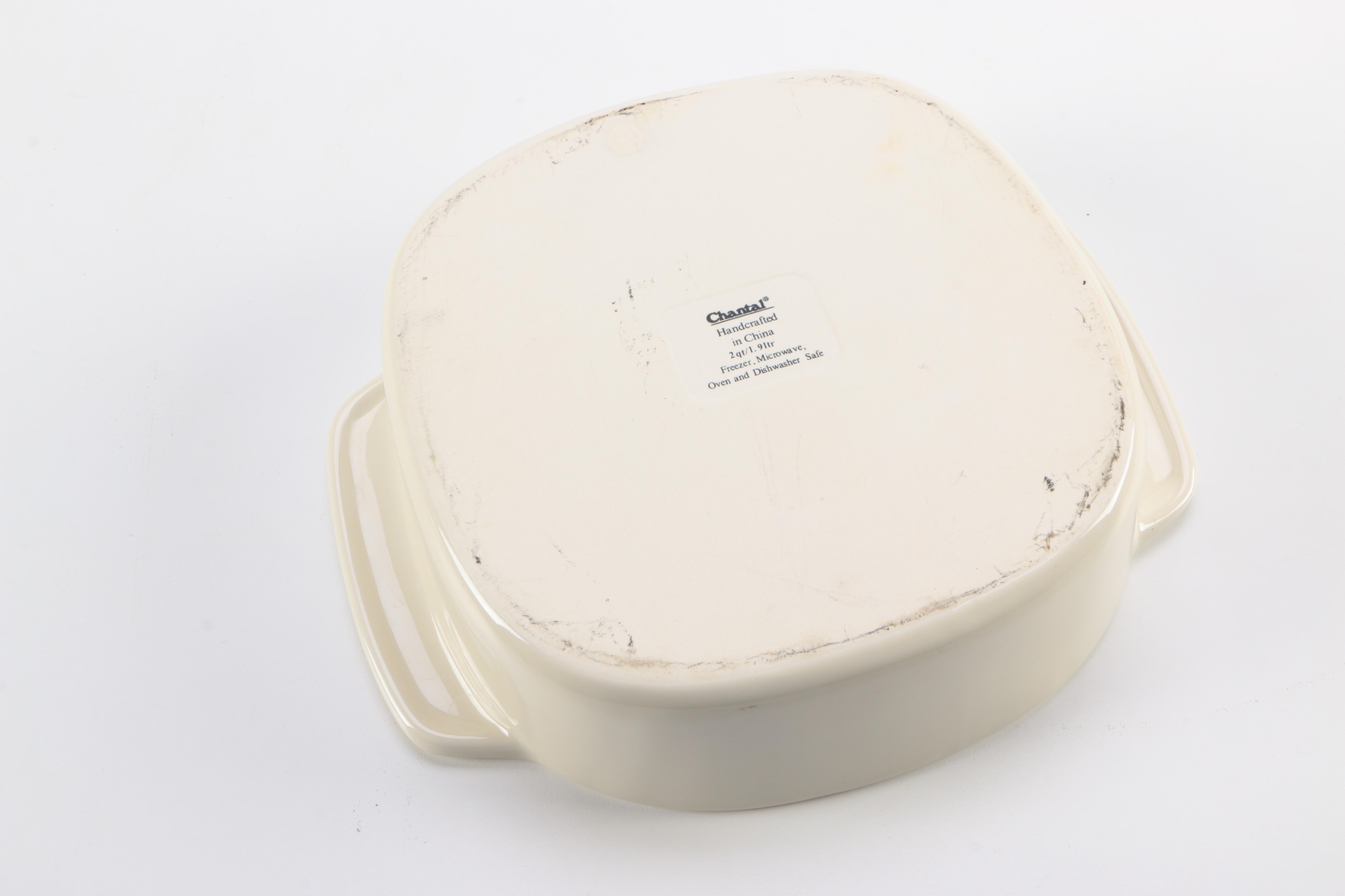 Chantal Hand-Crafted Stoneware Casserole Dish