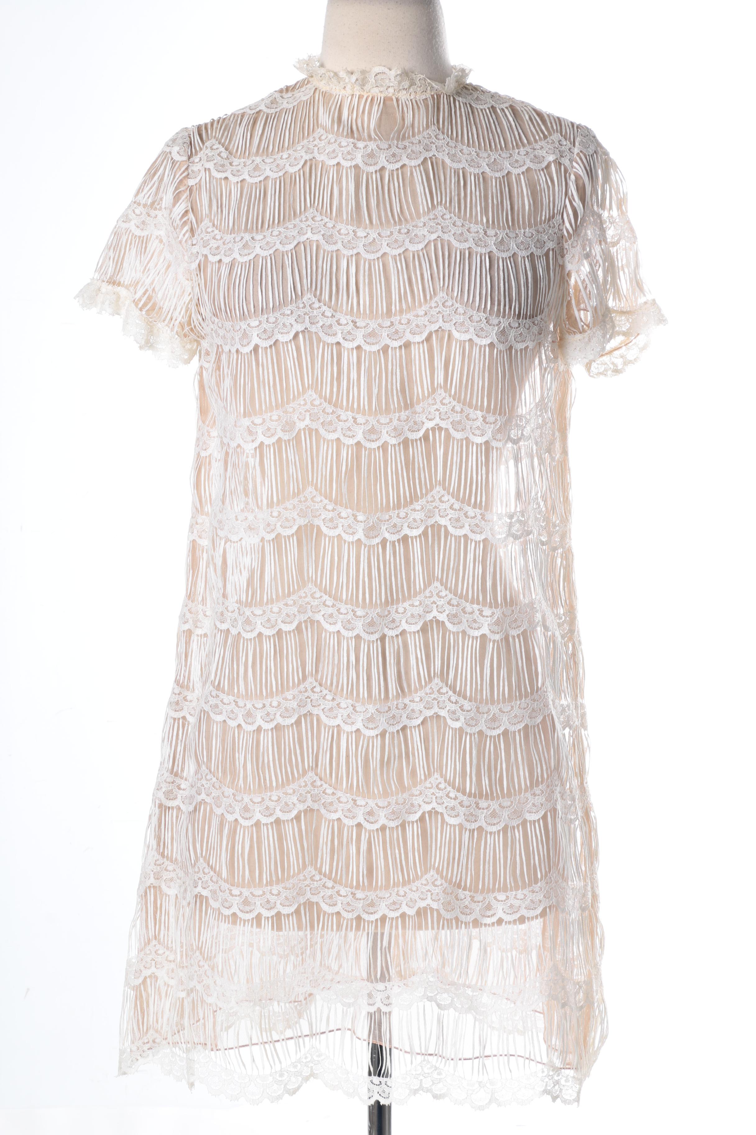 Victorian Hand Tatted Lace Dress