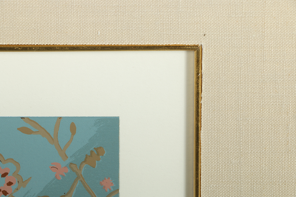 John Powell Artist Proof Serigraph "Peacock and Flowers"