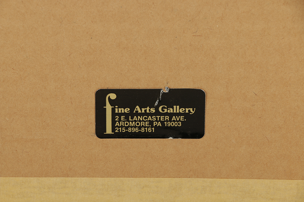 John Powell Artist Proof Serigraph "Peacock and Flowers"