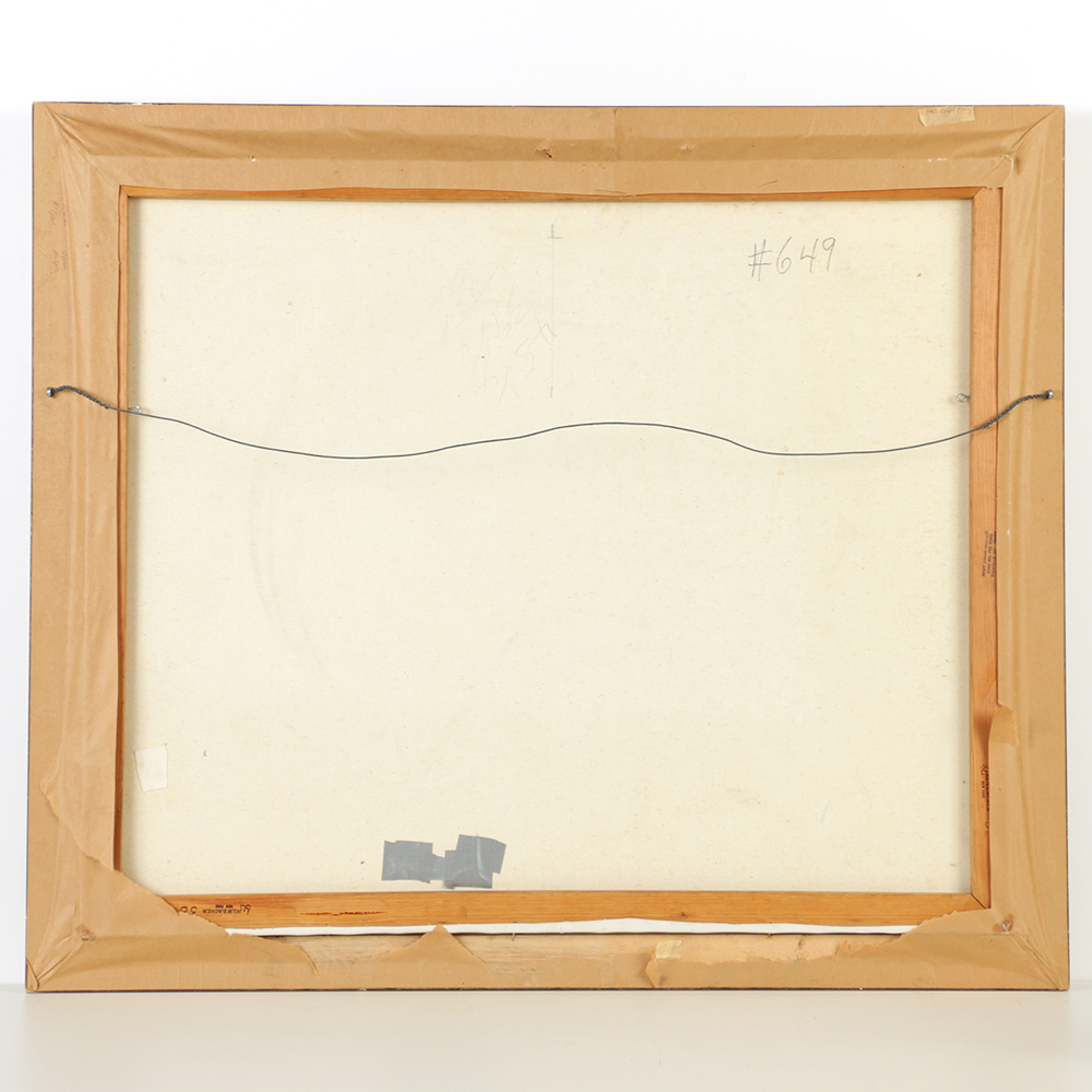 Mary Lou Manning Acrylic Painting on Canvas of Table Set for Tea