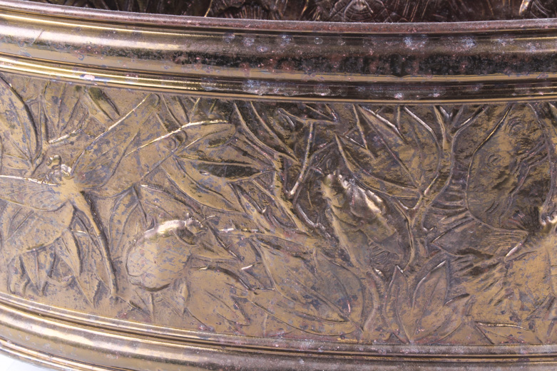 Mid-Century Brass Firewood Holder