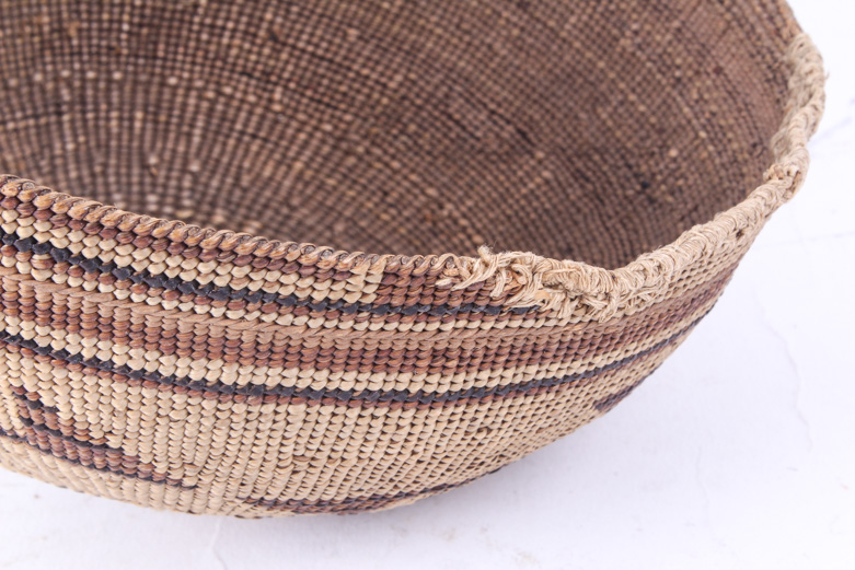 Antique Handwoven Native American Style Basket