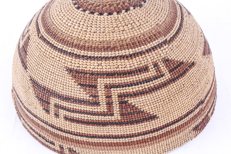Antique Handwoven Native American Style Basket