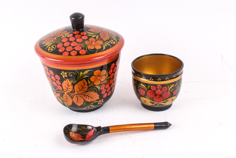 Collection of Russian Hand Painted Lacquerware