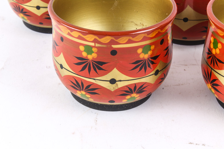 Collection of Russian Hand Painted Lacquerware
