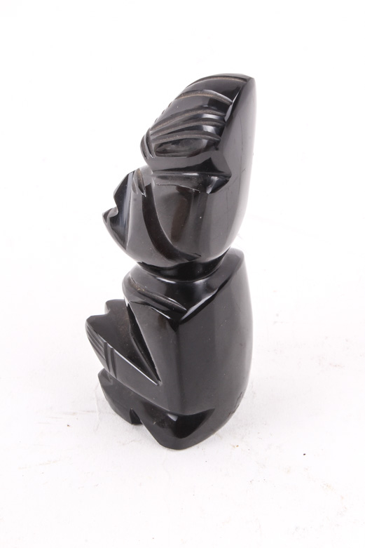 Collection of Carved Stone and Ceramic Figurines