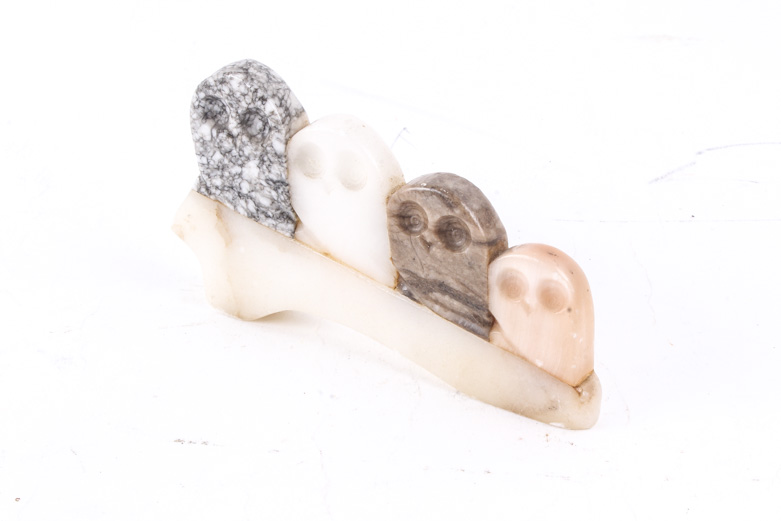 Collection of Carved Stone and Ceramic Figurines