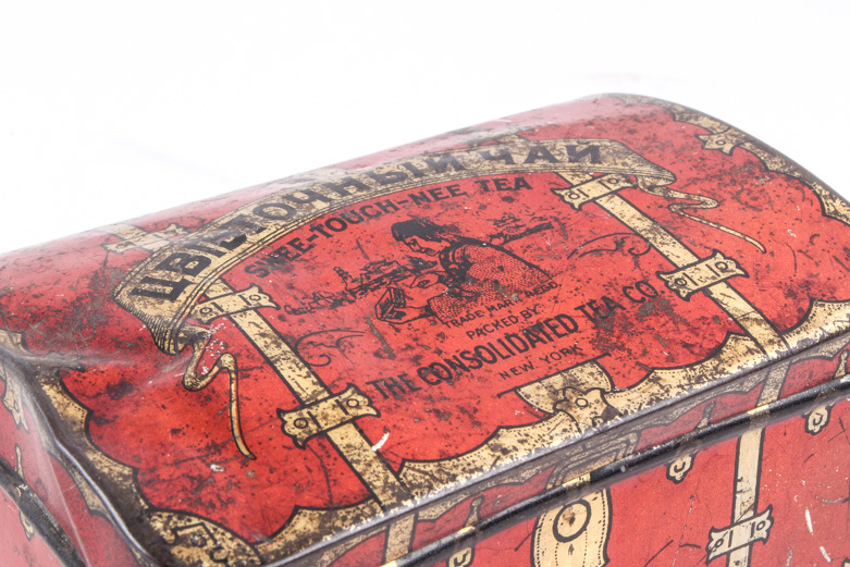 Vintage and Antique Russian Tin Tea Boxes