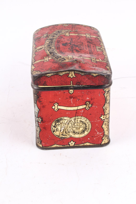 Vintage and Antique Russian Tin Tea Boxes