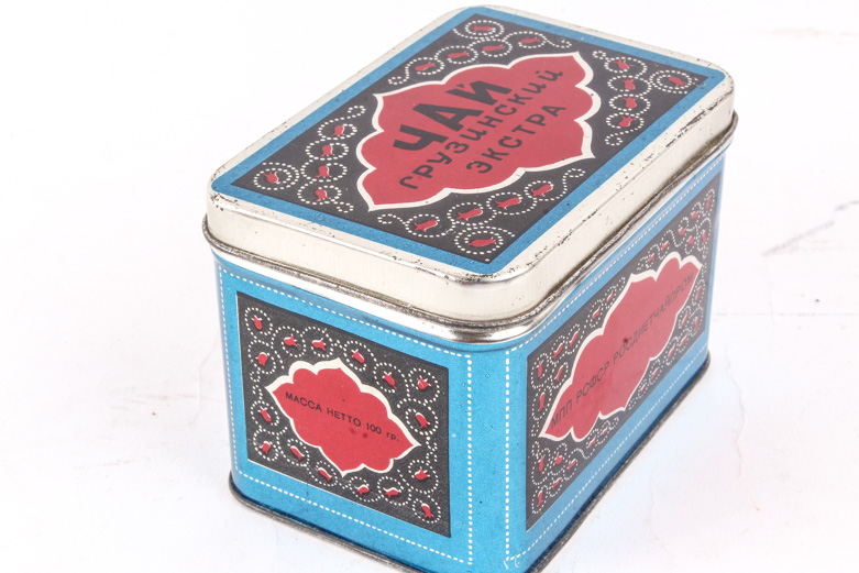 Vintage and Antique Russian Tin Tea Boxes