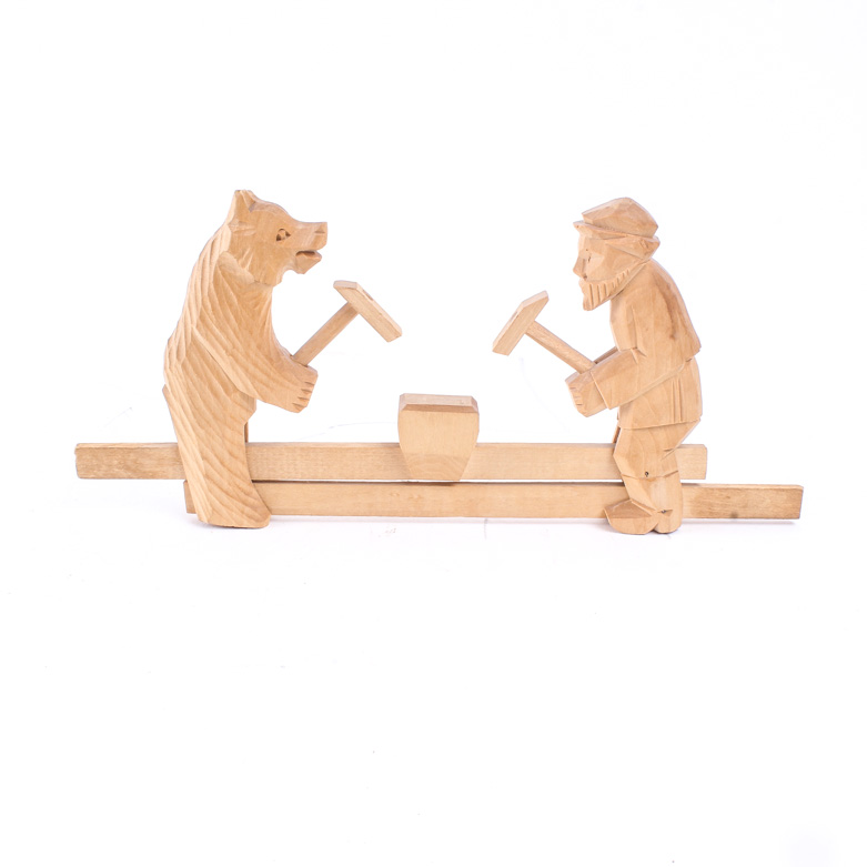 Russian Style Animated Wood Carving Toy