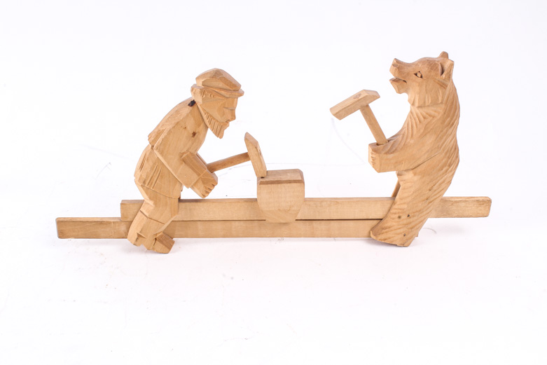 Russian Style Animated Wood Carving Toy