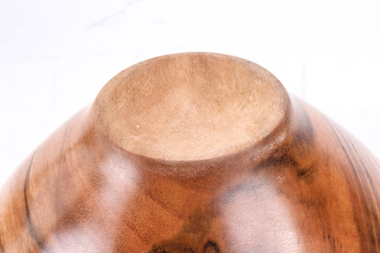 Mid-Century Art Glass and Wood Bowls Including David Schwarz