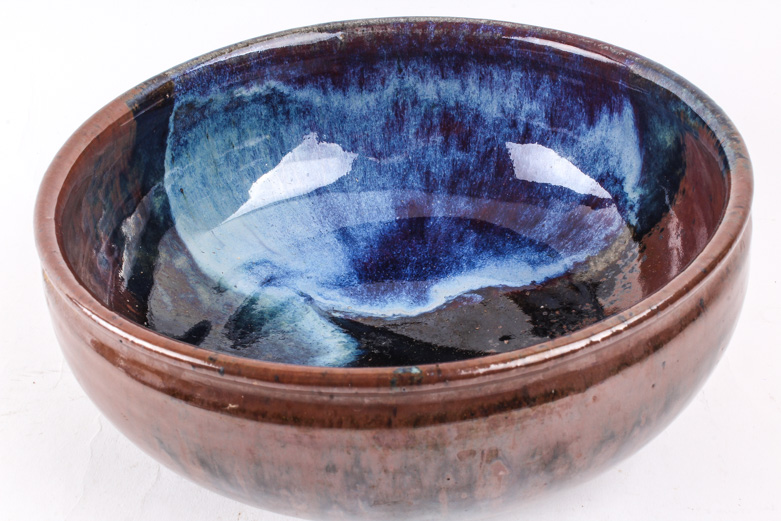 Pair of Hand Thrown Stoneware Bowls