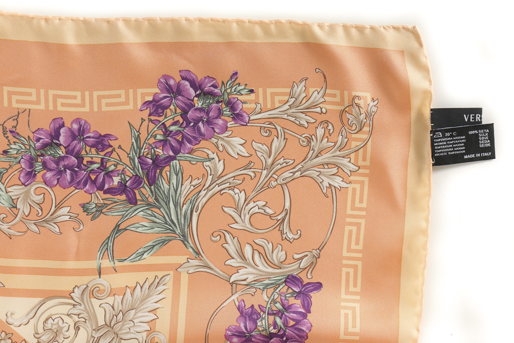 Salvatore Ferragamo and Versace Silk Scarves