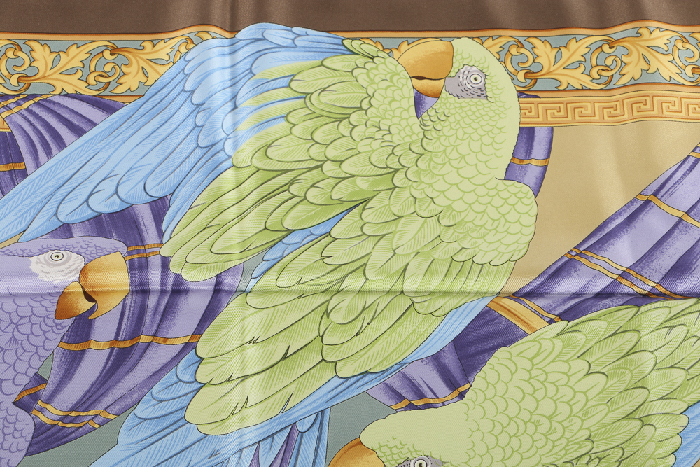 Salvatore Ferragamo and Versace Silk Scarves