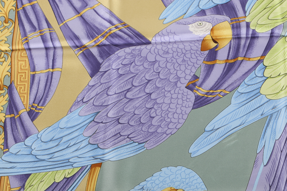 Salvatore Ferragamo and Versace Silk Scarves