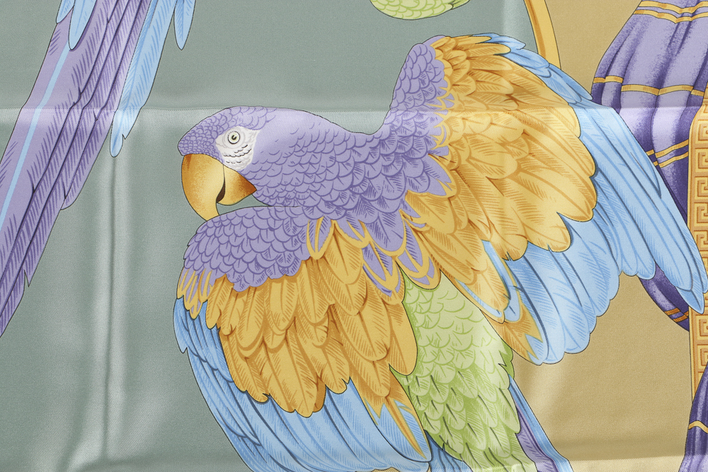 Salvatore Ferragamo and Versace Silk Scarves