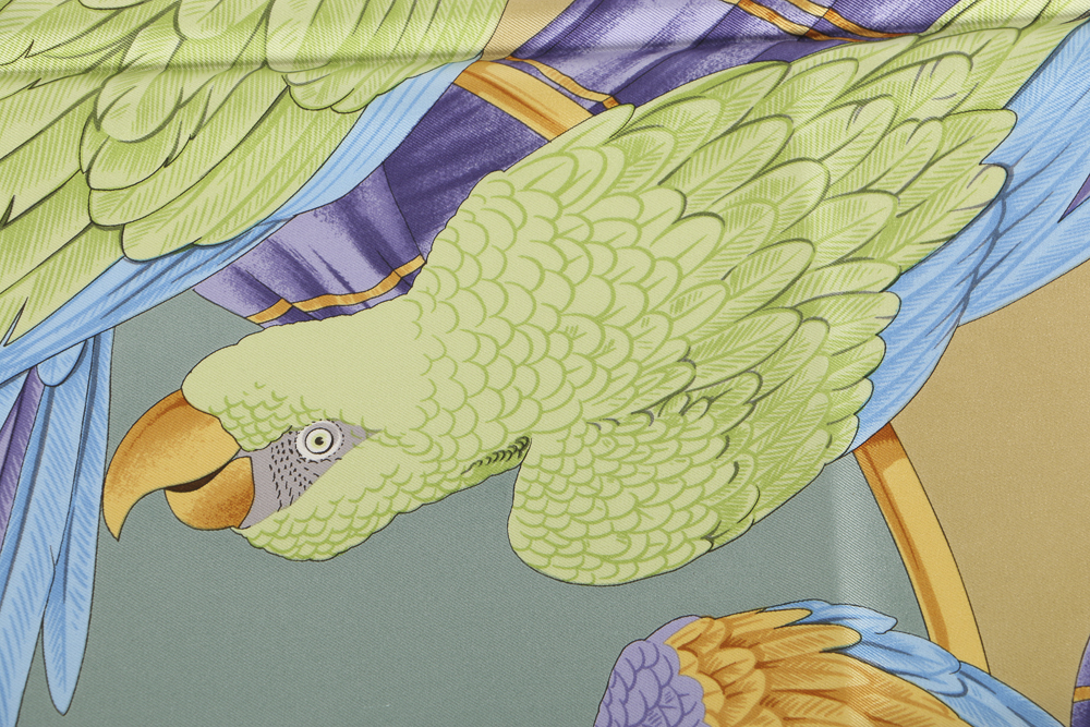 Salvatore Ferragamo and Versace Silk Scarves