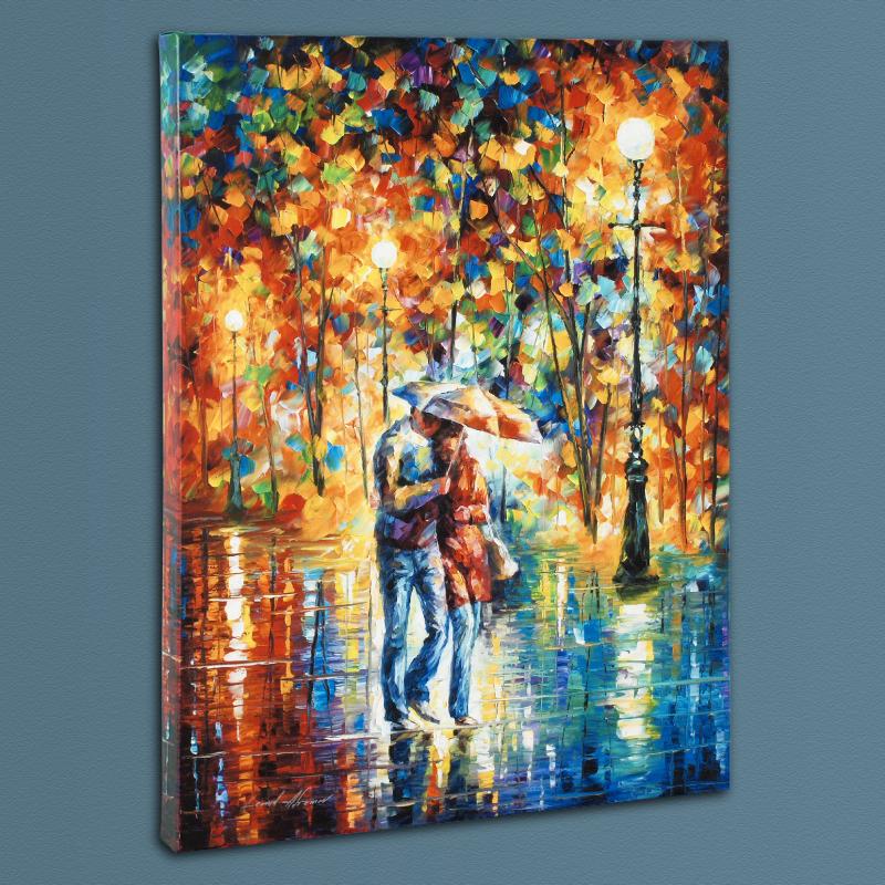 Leonid Afremov "Rainy Evening" LIMITED EDITION Giclee on Canvas