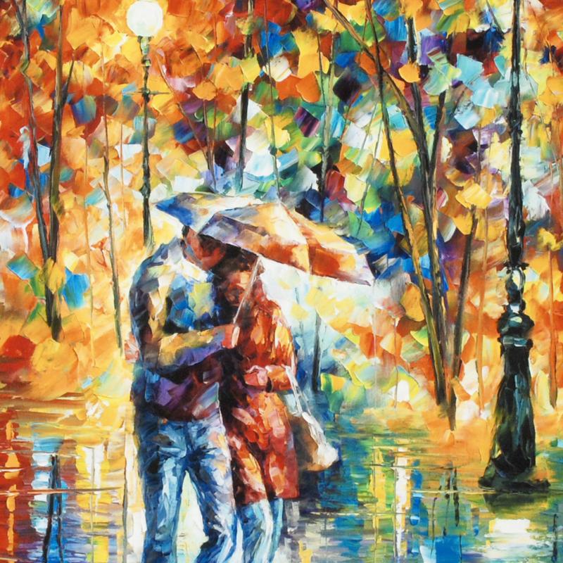 Leonid Afremov "Rainy Evening" LIMITED EDITION Giclee on Canvas