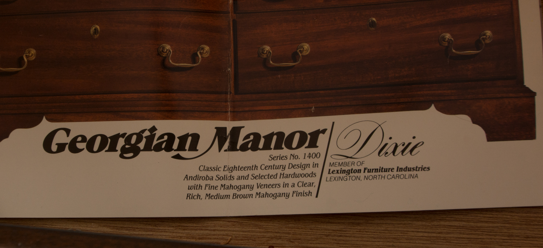 Dixie Furniture "Georgian Manor" Nightstand