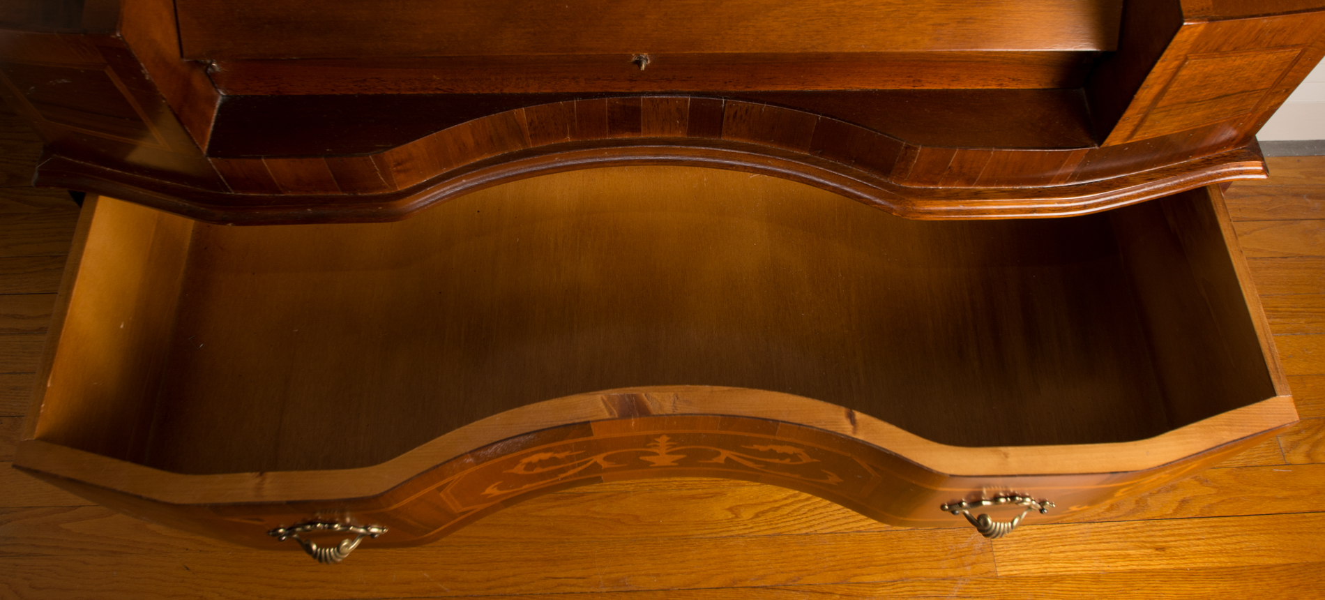 Louis XV Style Mahogany Veneer  Secretaire Ecritoire