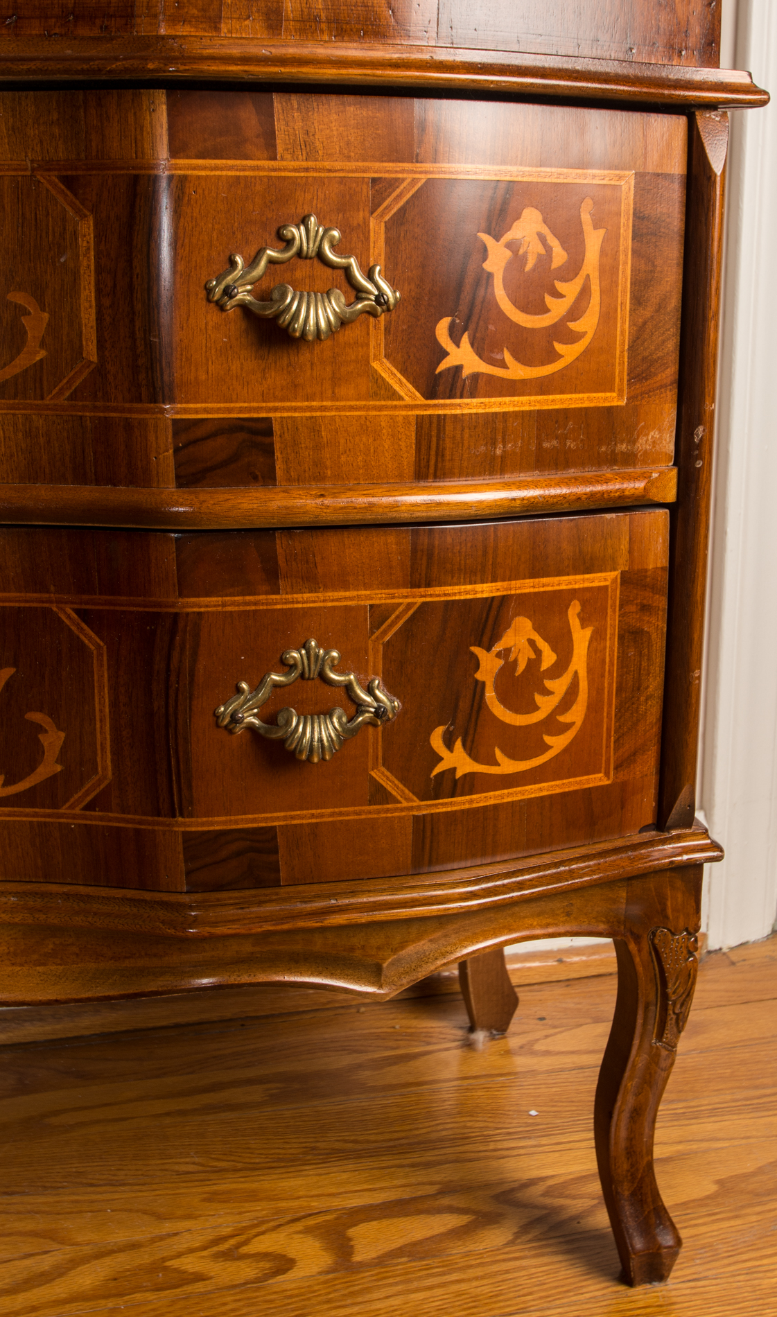 Louis XV Style Mahogany Veneer  Secretaire Ecritoire