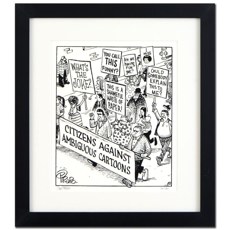 Dan Piraro Bizarro! "March Against Ambiguity" Framed Limited Edition
