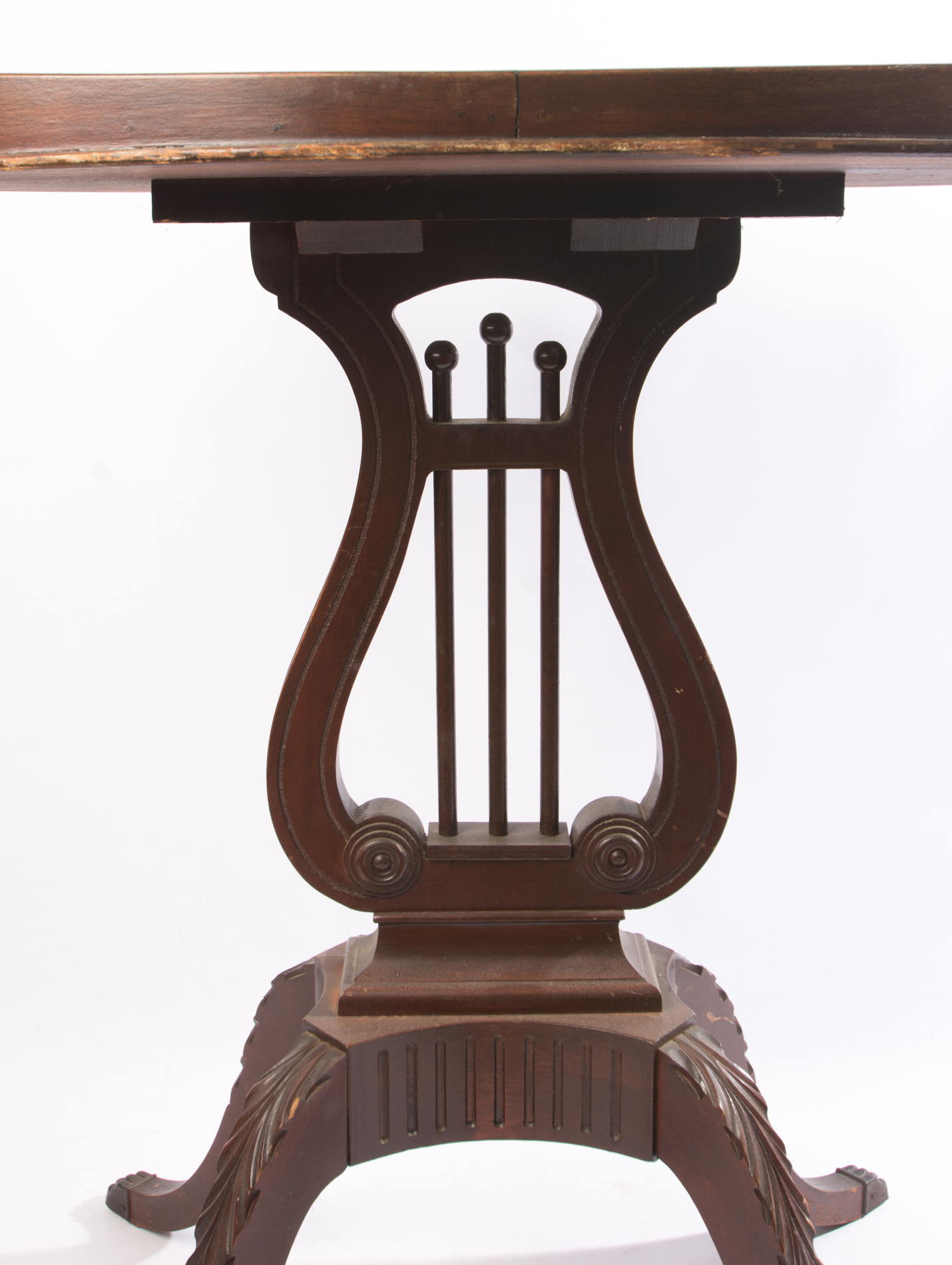 Antique Duncan Phyfe Lyre Side Table