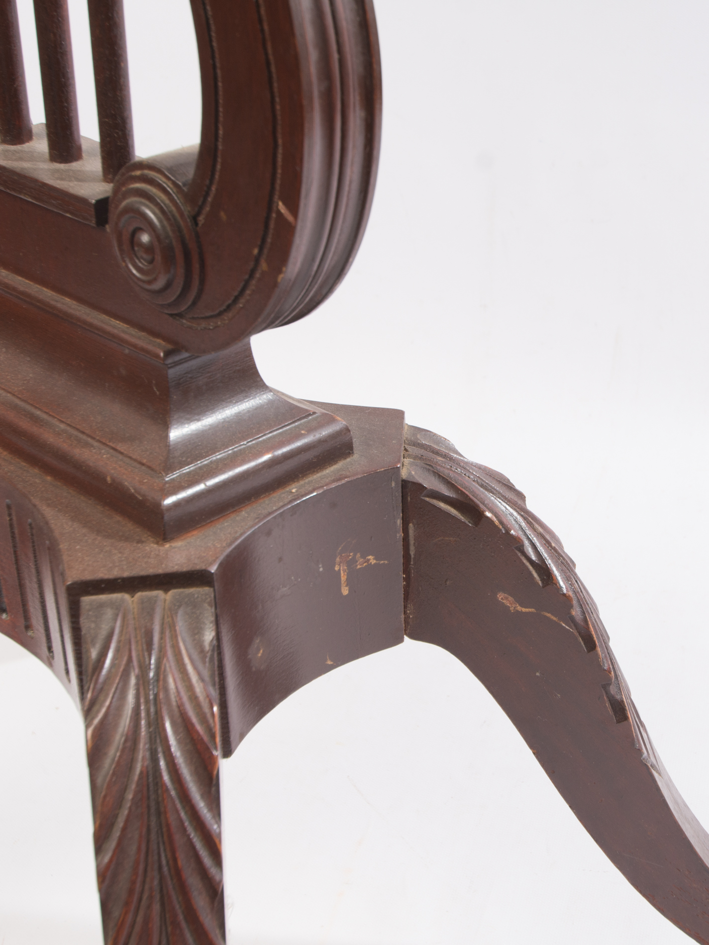 Antique Duncan Phyfe Lyre Side Table