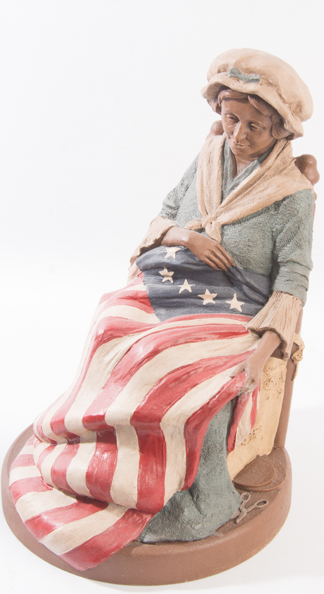 "George Washington" and "Betsy Ross" Tom Clark Figurines