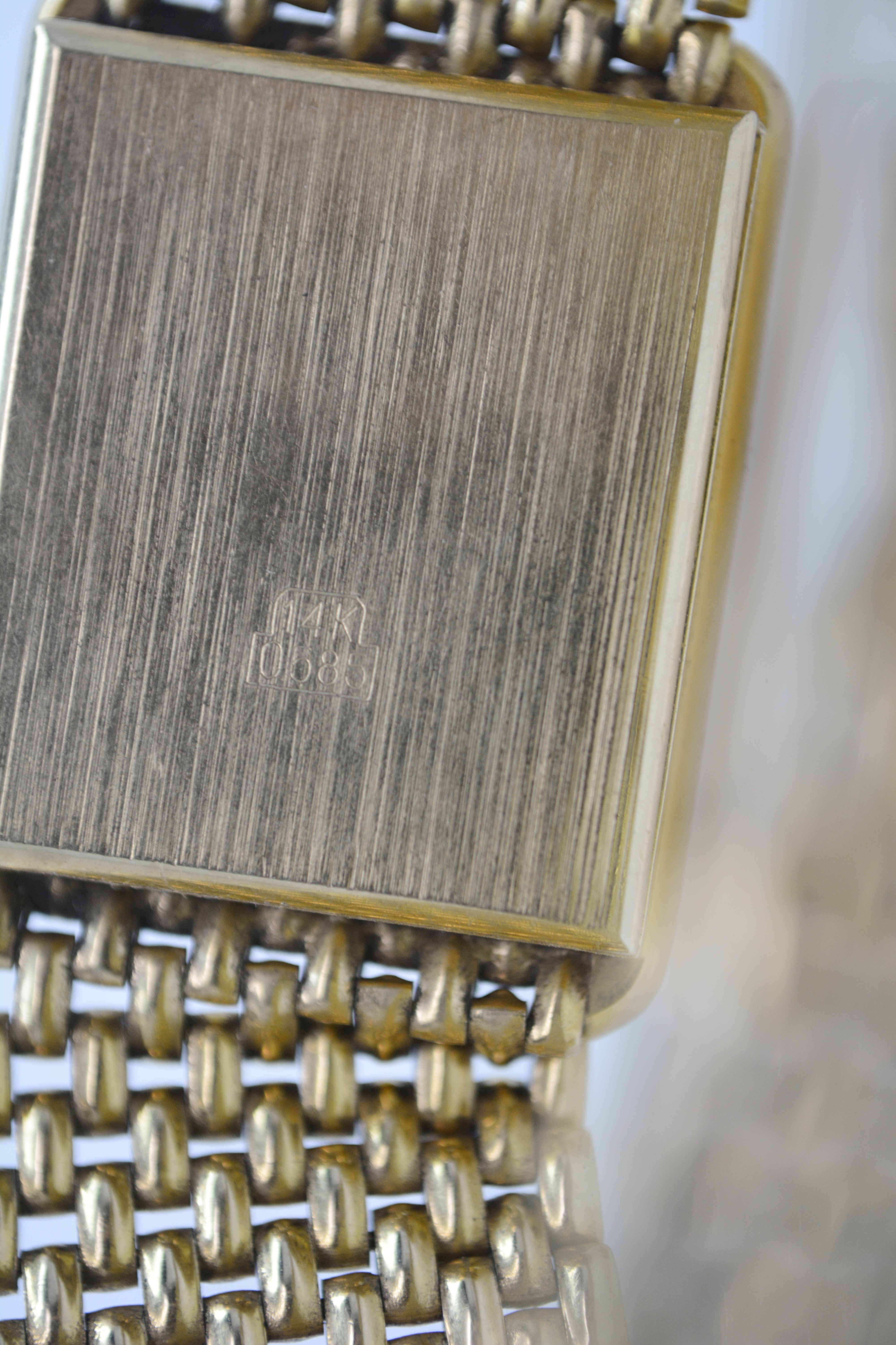 Jacques Prevard 14K Yellow Gold Diamond Quartz Swiss Watch