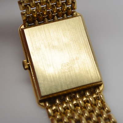 Jacques Prevard 14K Yellow Gold Diamond Quartz Swiss Watch
