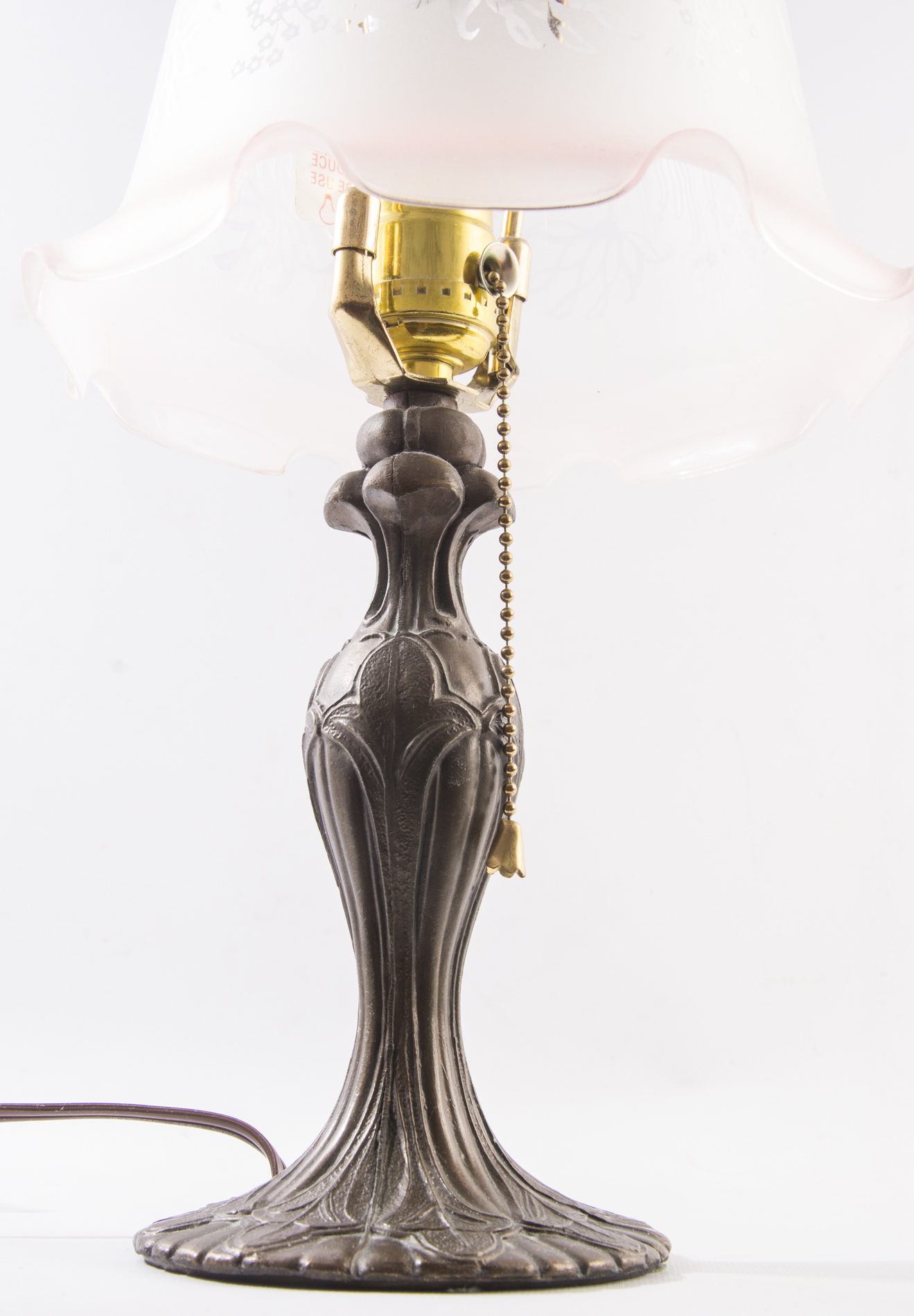 Victorian Style Bronze Tone Table Lamp